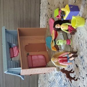 Vintage Fisher-Price Cabin Playset
